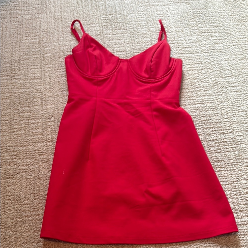 Red Sleeveless Dress